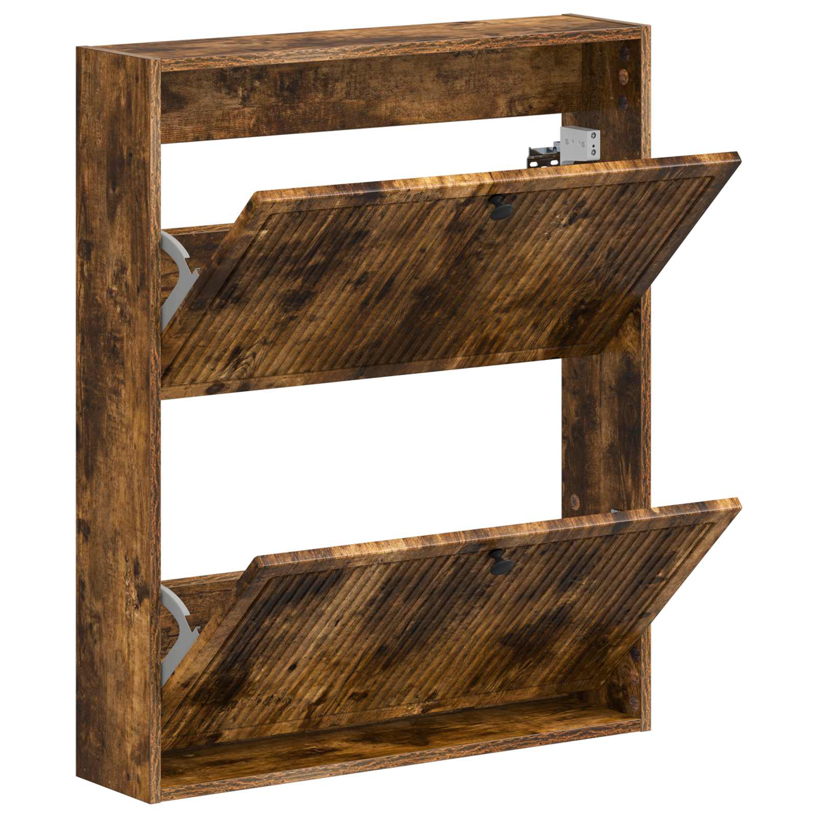 vidaXL Wall-Mounted Shoe Cabinet EDE 71 x 17 x 86 cm Engineered Wood 3