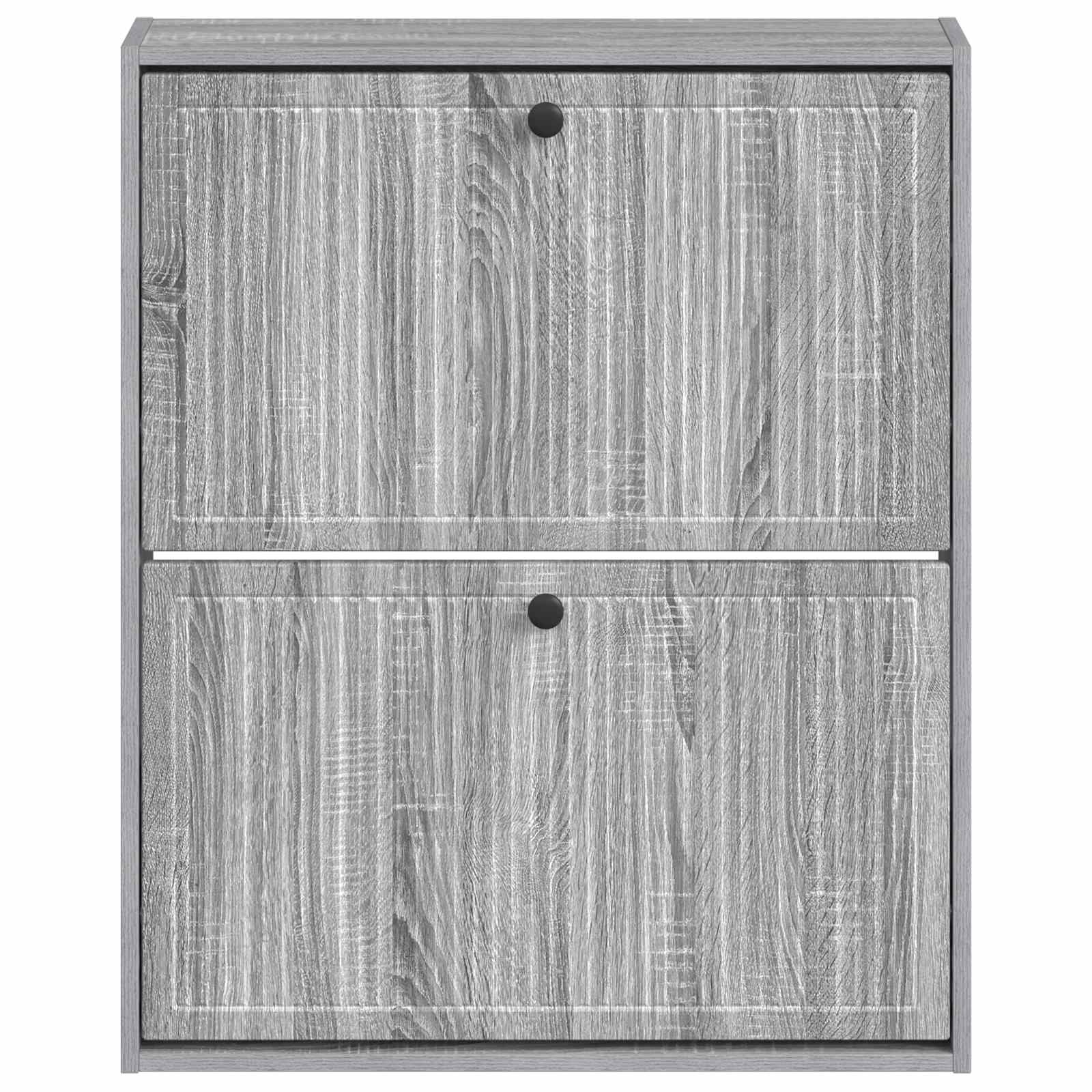 vidaXL Wall-Mounted Shoe Cabinet EDE 71 x 17 x 86 cm Engineered Wood 4