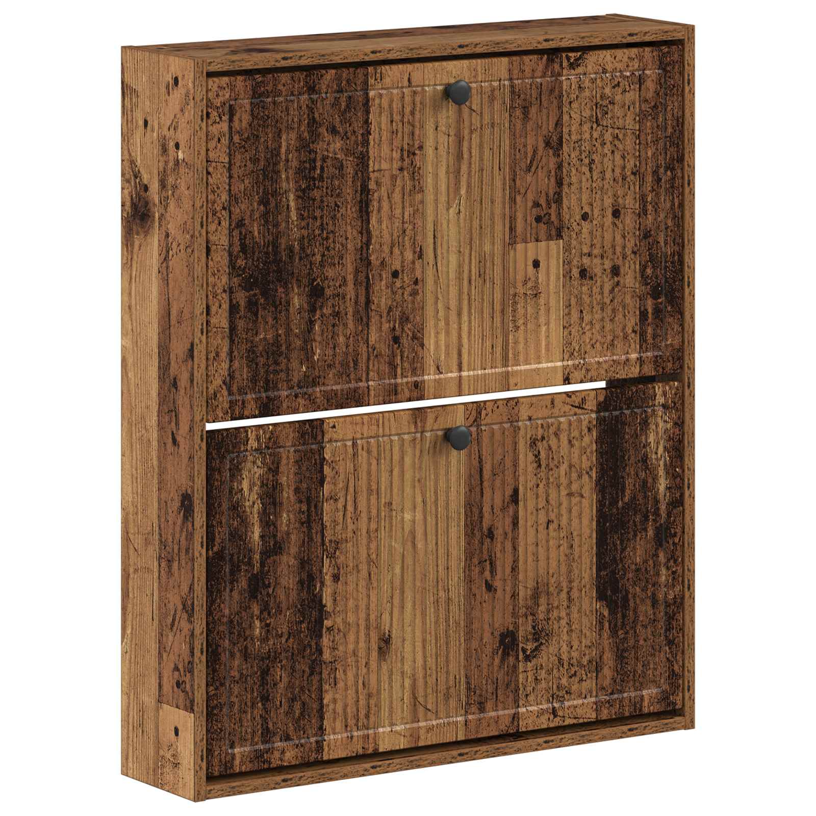 vidaXL Wall-Mounted Shoe Cabinet EDE 71 x 17 x 86 cm Engineered Wood 2