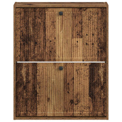 vidaXL Wall-Mounted Shoe Cabinet EDE 71 x 17 x 86 cm Engineered Wood 4