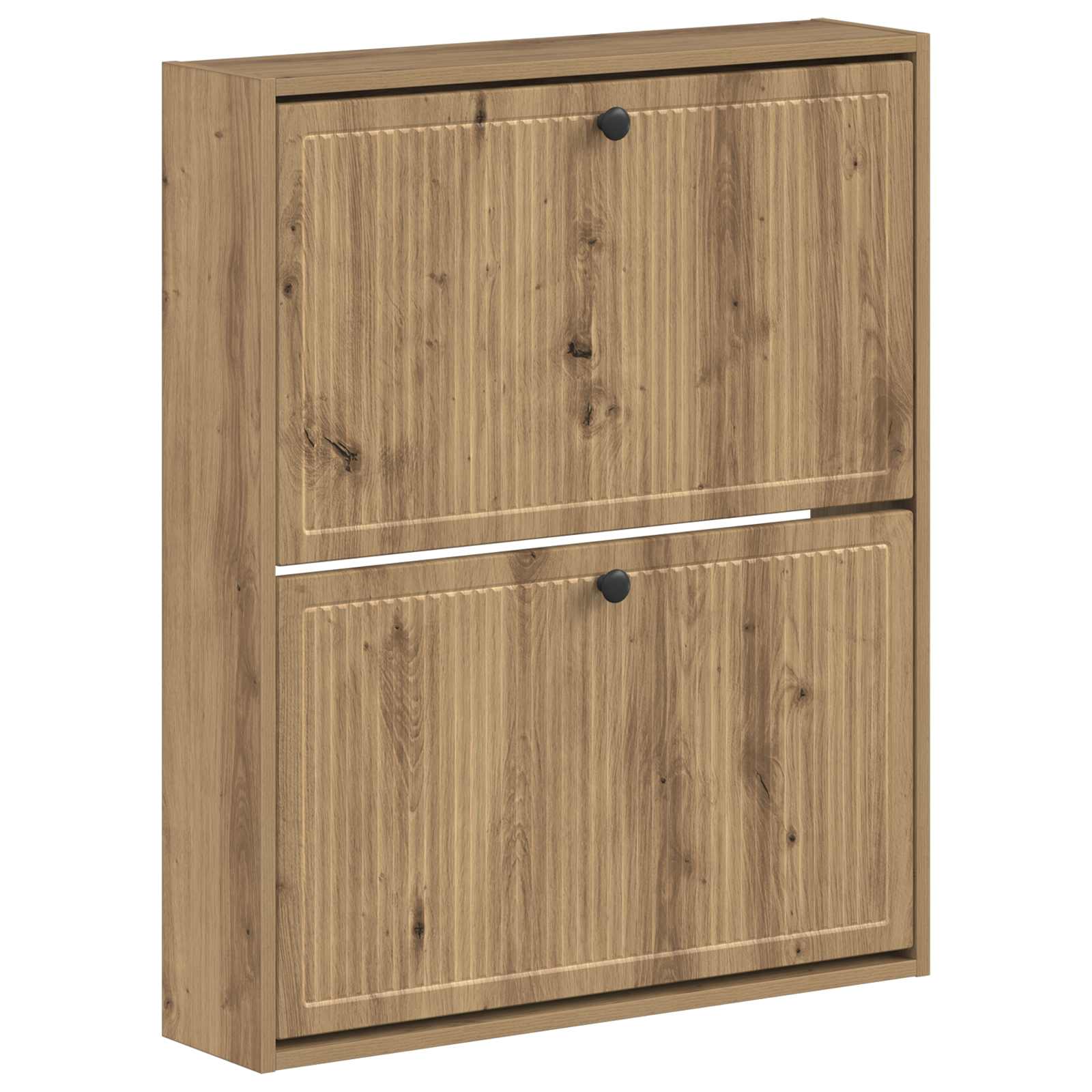 vidaXL Wall-Mounted Shoe Cabinet EDE 71 x 17 x 86 cm Engineered Wood 2