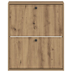 vidaXL Wall-Mounted Shoe Cabinet EDE 71 x 17 x 86 cm Engineered Wood 4