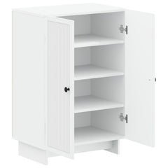 vidaXL Shoe Cabinet EDE 59.5 x 39.5 x 90 cm Engineered Wood White 3