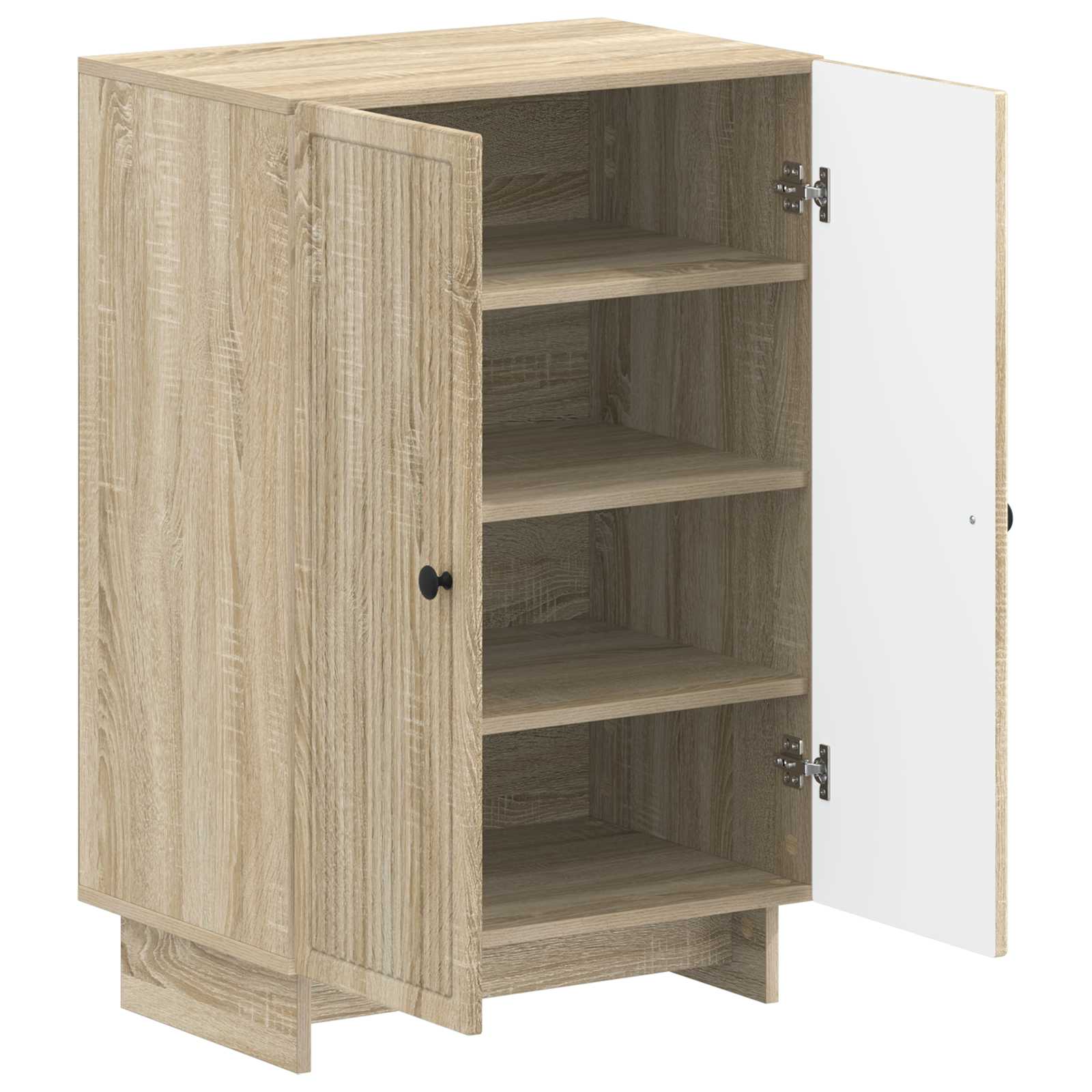 vidaXL Shoe Cabinet EDE 59.5 x 39.5 x 90 cm Engineered Wood Sonoma Oak 3