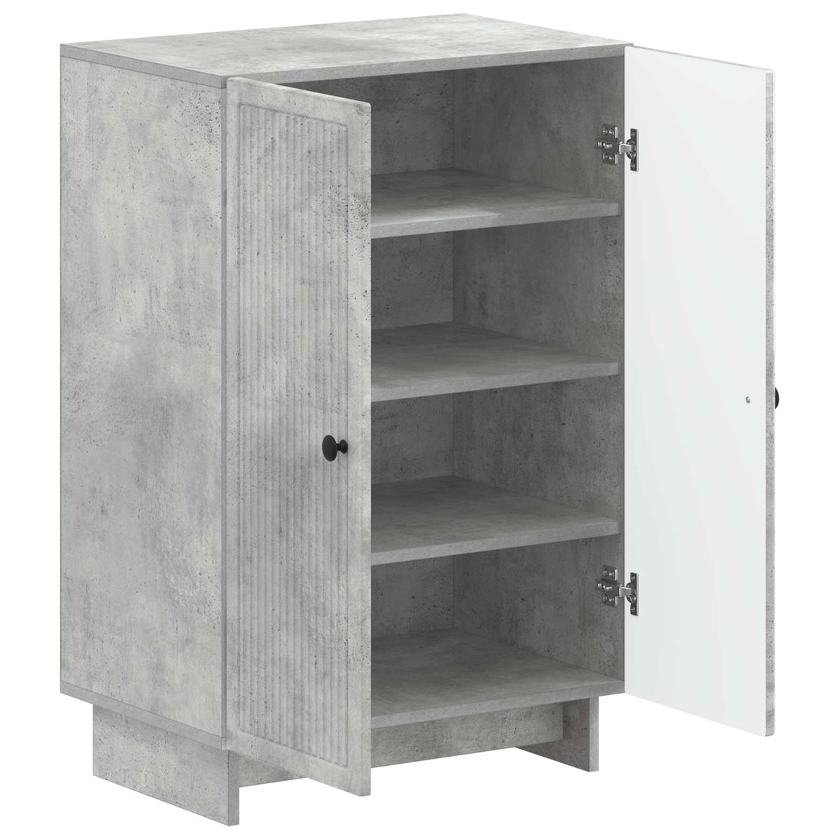 Shoe Cabinet EDE 59.5 x 39.5 x 90 cm Engineered Wood Concrete grey