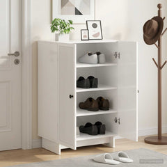 vidaXL Shoe Cabinet EDE 59.5 x 39.5 x 90 cm Engineered Wood 1