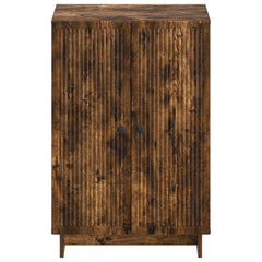 vidaXL Shoe Cabinet EDE 59.5 x 39.5 x 90 cm Engineered Wood Smoked Oak 4