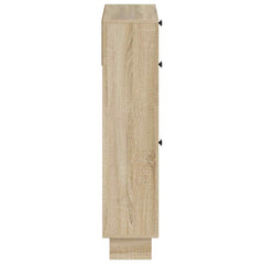 vidaXL Shoe Cabinet EDE 78 x 24 x 103 cm Engineered Wood Sonoma Oak 5