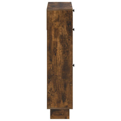 vidaXL Shoe Cabinet EDE 78 x 24 x 103 cm Engineered Wood Smoked Oak 5