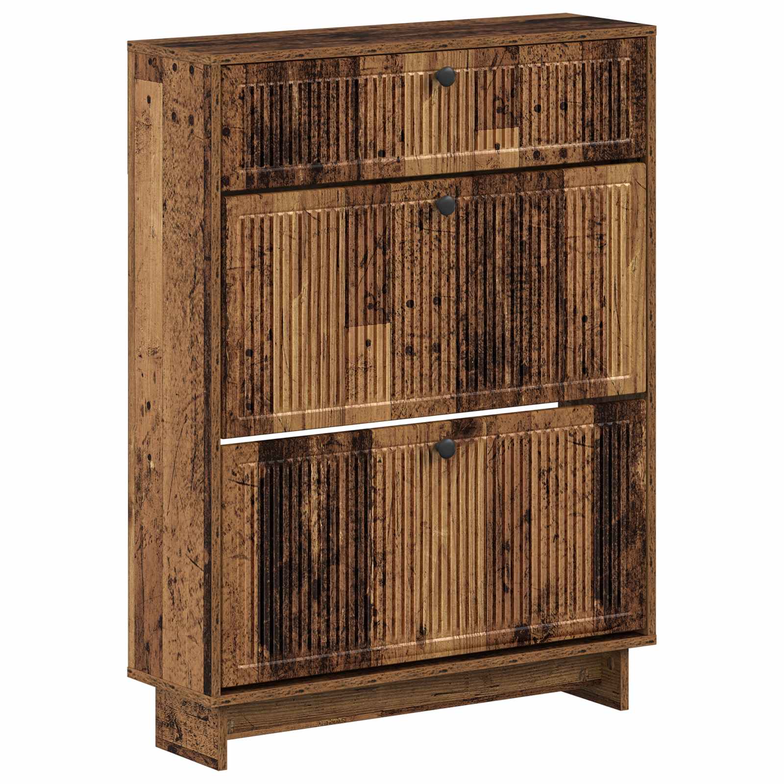 vidaXL Shoe Cabinet EDE 78 x 24 x 103 cm Engineered Wood Old Wood 2