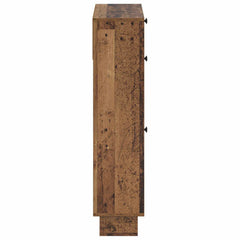 vidaXL Shoe Cabinet EDE 78 x 24 x 103 cm Engineered Wood Old Wood 5