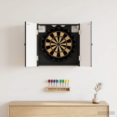 vidaXL Dartboard Cabinet BREDA Black 52.5 x 10.5 x 53.5 cm 1