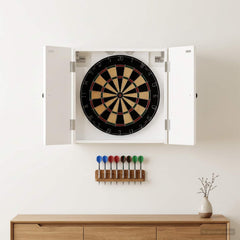 vidaXL Dartboard Cabinet BREDA High Gloss White 52.5 x 10.5 x 53.5 cm 1