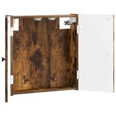 vidaXL Dartboard Cabinet EDE Smoked Oak 52.5 x 10.5 x 53.5 cm 3
