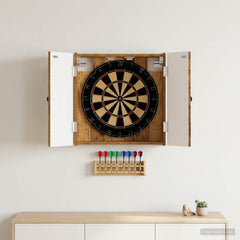 vidaXL Dartboard Cabinet EDE Old Wood 52.5 x 10.5 x 53.5 cm 1