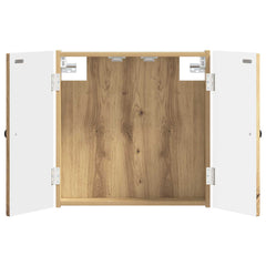 vidaXL Dartboard Cabinet EDE Artisan Oak 52.5 x 10.5 x 53.5 cm 2