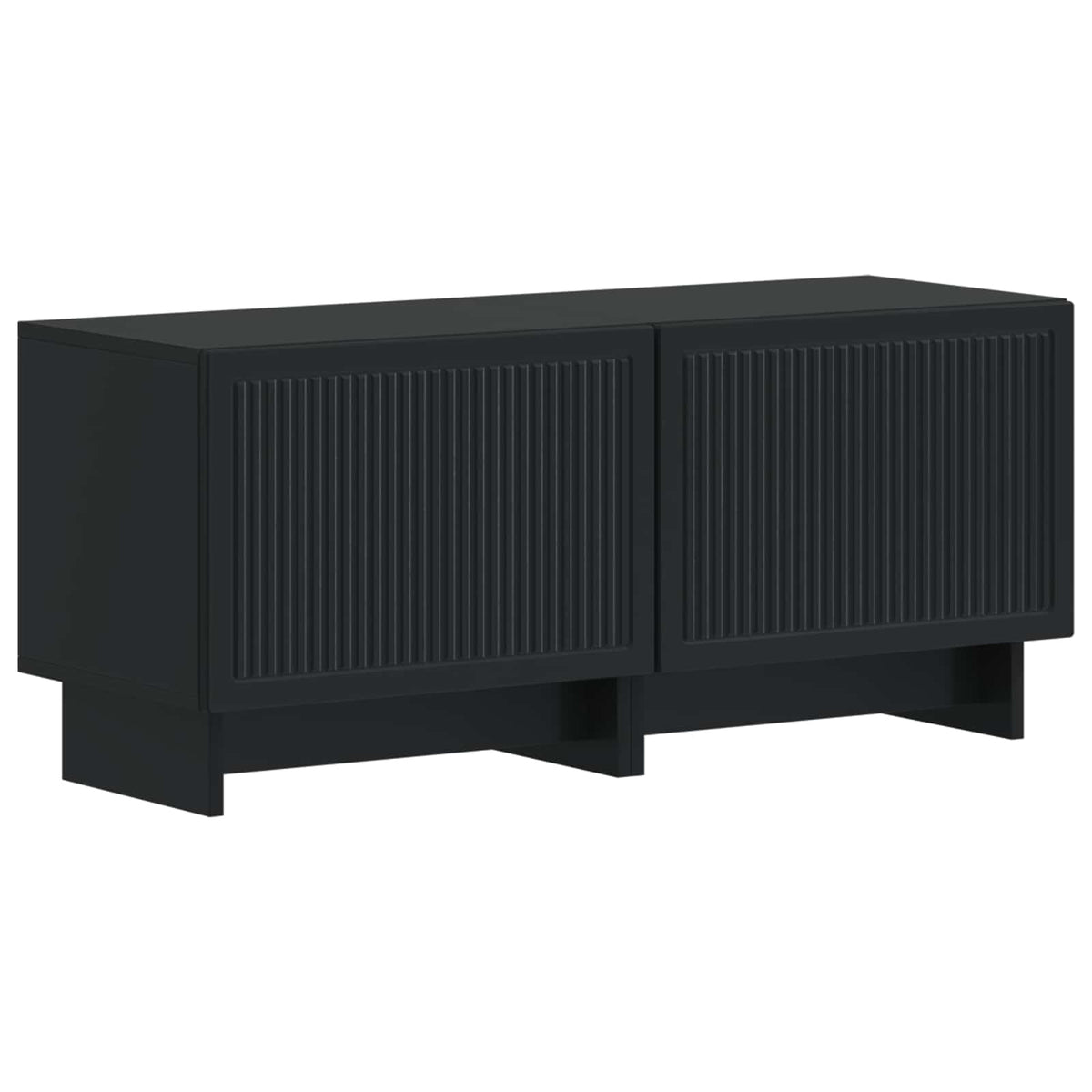 TV Cabinet Engineered Wood Black