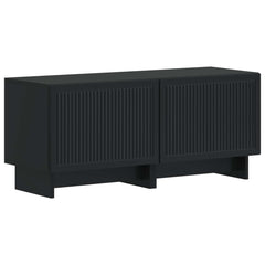 TV Cabinet Engineered Wood Black