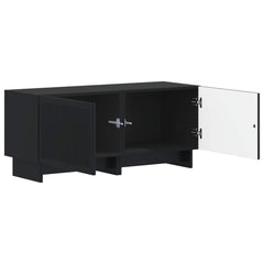 vidaXL TV Cabinet Black Engineered Wood 3