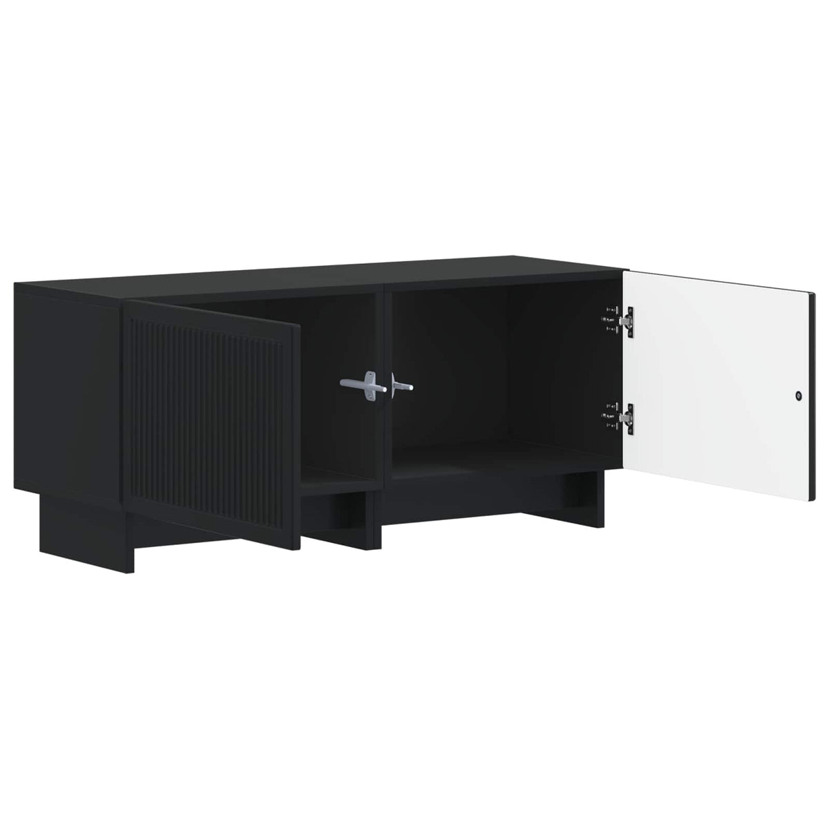 TV Cabinet Engineered Wood Black