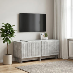 TV Cabinet Engineered Wood Concrete grey