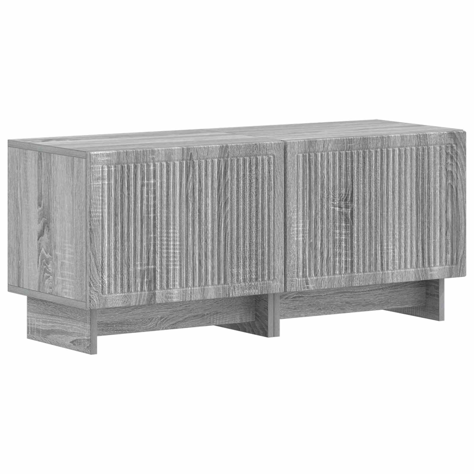 vidaXL TV Cabinet Grey Sonoma Engineered Wood 2
