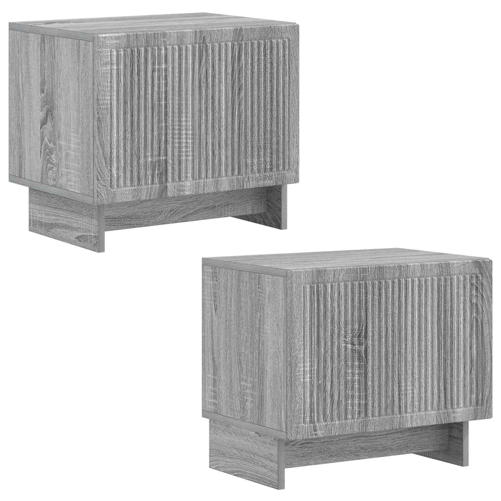 vidaXL TV Cabinet Grey Sonoma Engineered Wood 4