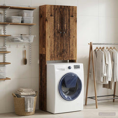 Toilet Cabinet EDE 66 x 25.5 x 190 cm Old wood