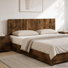 vidaXL Wall-Mounted Headboard EDE Smoked Oak Engineered Wood 1