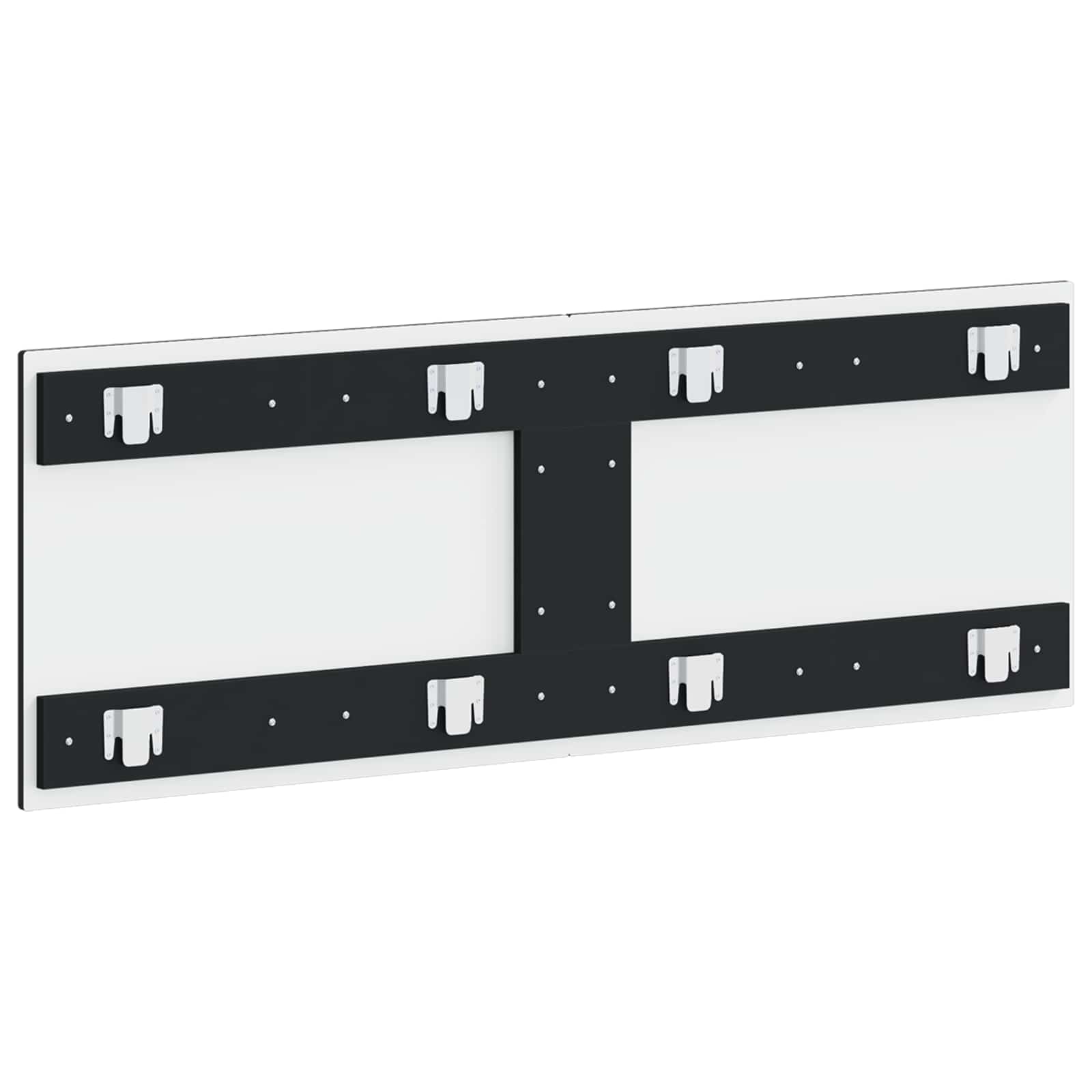 vidaXL Wall-Mounted Headboard EDE Black Engineered Wood 5