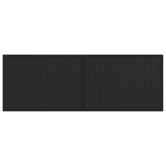 vidaXL Wall-Mounted Headboard EDE Black Engineered Wood 3