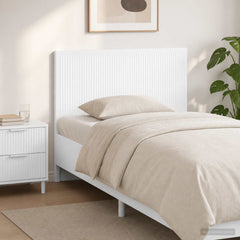 vidaXL Wall-Mounted Headboard EDE High Gloss White Engineered Wood 1