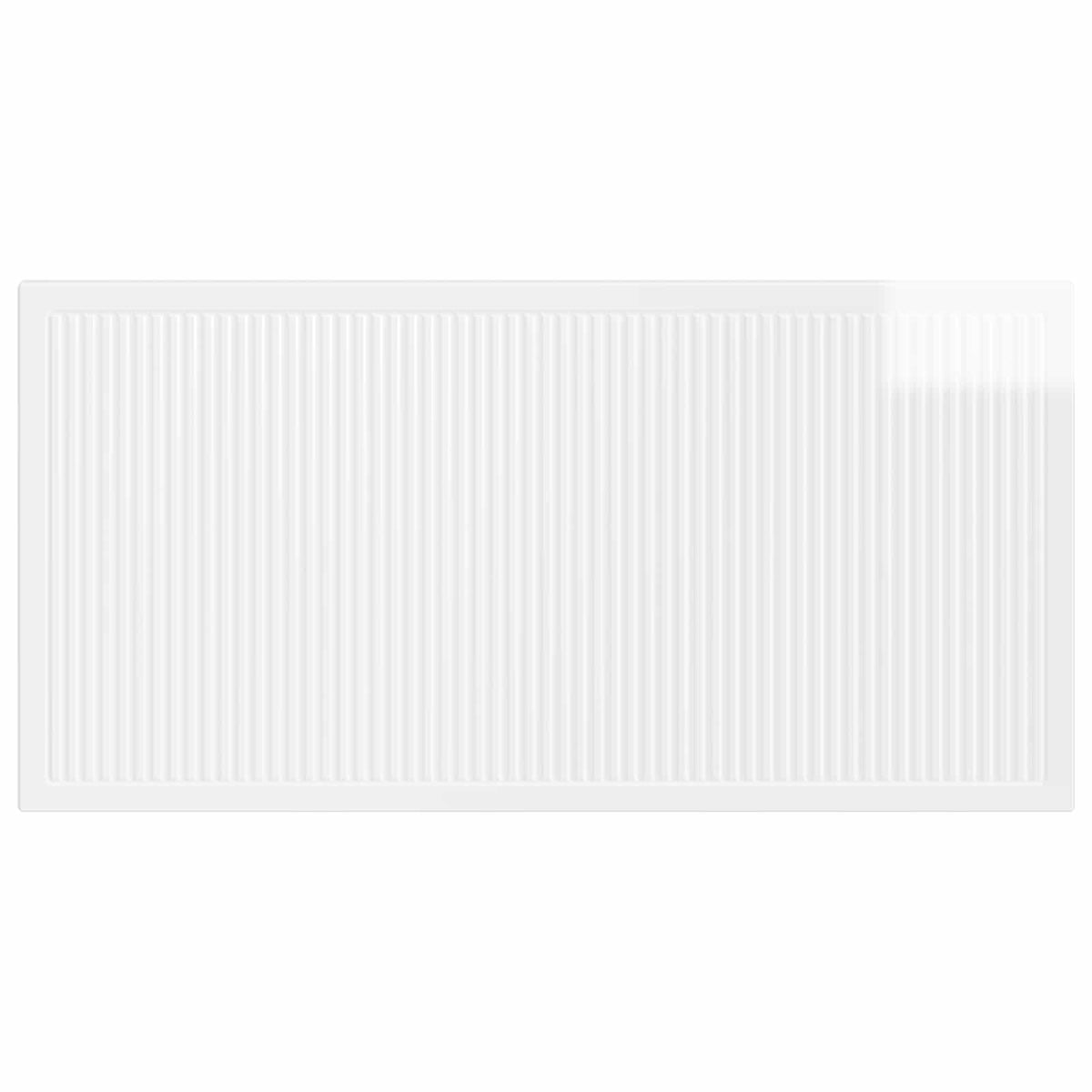 Wall-Mounted Headboard EDE Engineered Wood Width 100 cm High gloss white