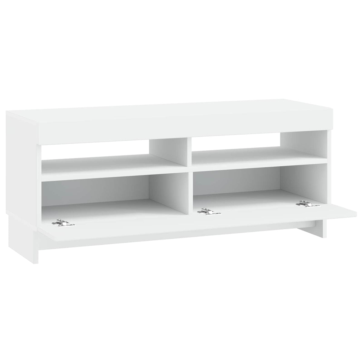 LED TV Cabinet EDE 100 x 35 x 43 cm Engineered Wood White