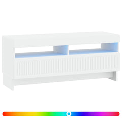 LED TV Cabinet EDE 100 x 35 x 43 cm Engineered Wood White