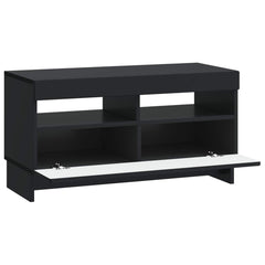 vidaXL LED TV Cabinet Black Engineered Wood 5