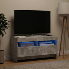 vidaXL LED TV Cabinet Concrete Grey Engineered Wood 4