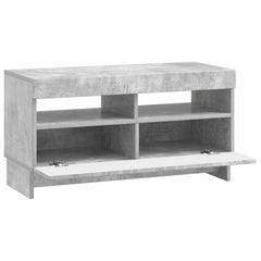 vidaXL LED TV Cabinet Concrete Grey Engineered Wood 5