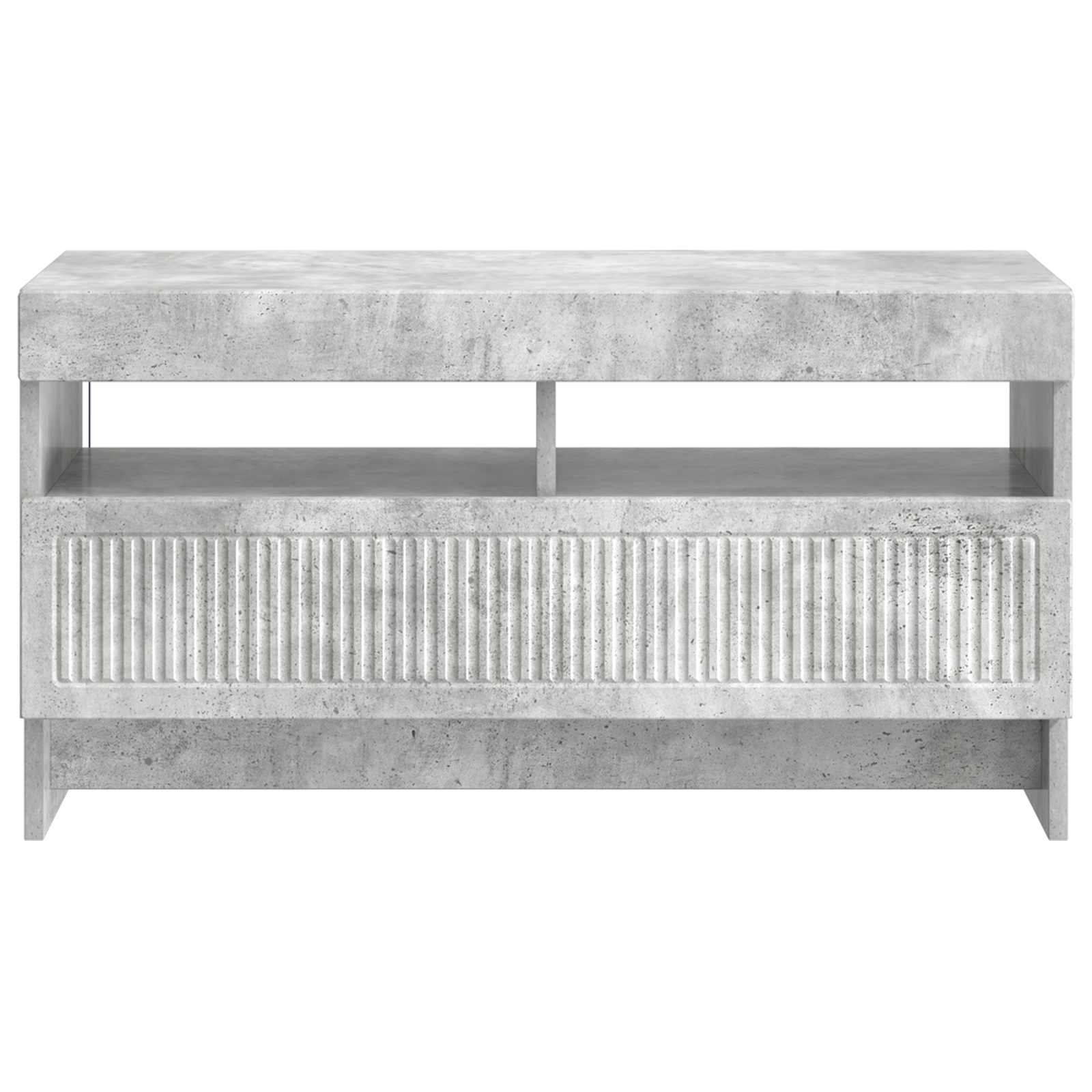 vidaXL LED TV Cabinet Concrete Grey Engineered Wood 6