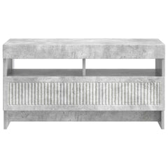 vidaXL LED TV Cabinet Concrete Grey Engineered Wood 6