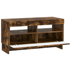 vidaXL LED TV Cabinet Smoked Oak Engineered Wood 5