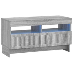 vidaXL LED TV Cabinet Grey Sonoma Engineered Wood 2