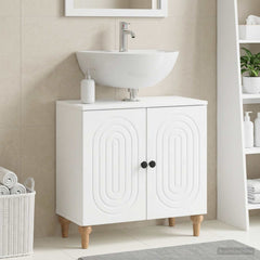 vidaXL Bathroom Sink Cabinet ALKMAAR White 59.5 x 31.5x 59 cm 1