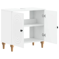 vidaXL Bathroom Sink Cabinet ALKMAAR White 59.5 x 31.5x 59 cm 3