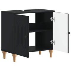 vidaXL Bathroom Sink Cabinet ALKMAAR Black 59.5 x 31.5x 59 cm 3