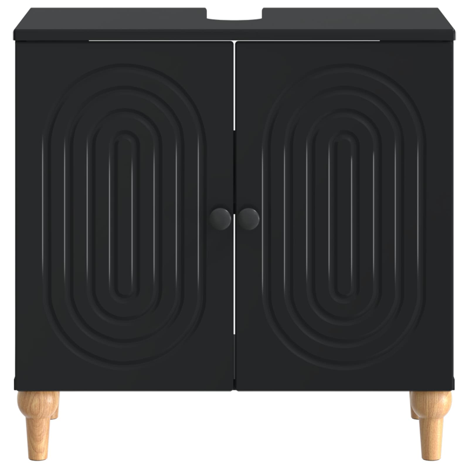 vidaXL Bathroom Sink Cabinet ALKMAAR Black 59.5 x 31.5x 59 cm 4