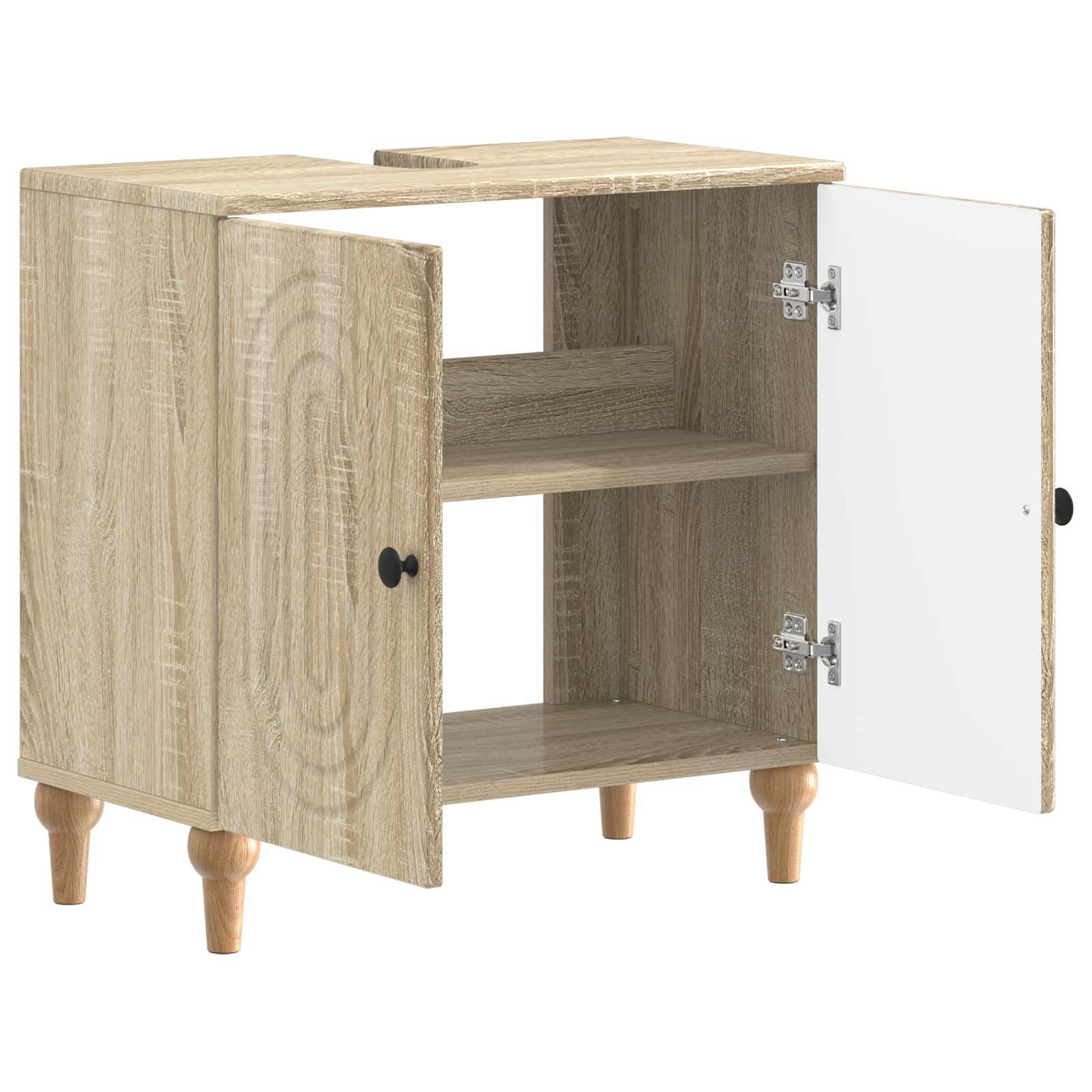 vidaXL Bathroom Sink Cabinet ALKMAAR Sonoma Oak 59.5 x 31.5x 59 cm 3