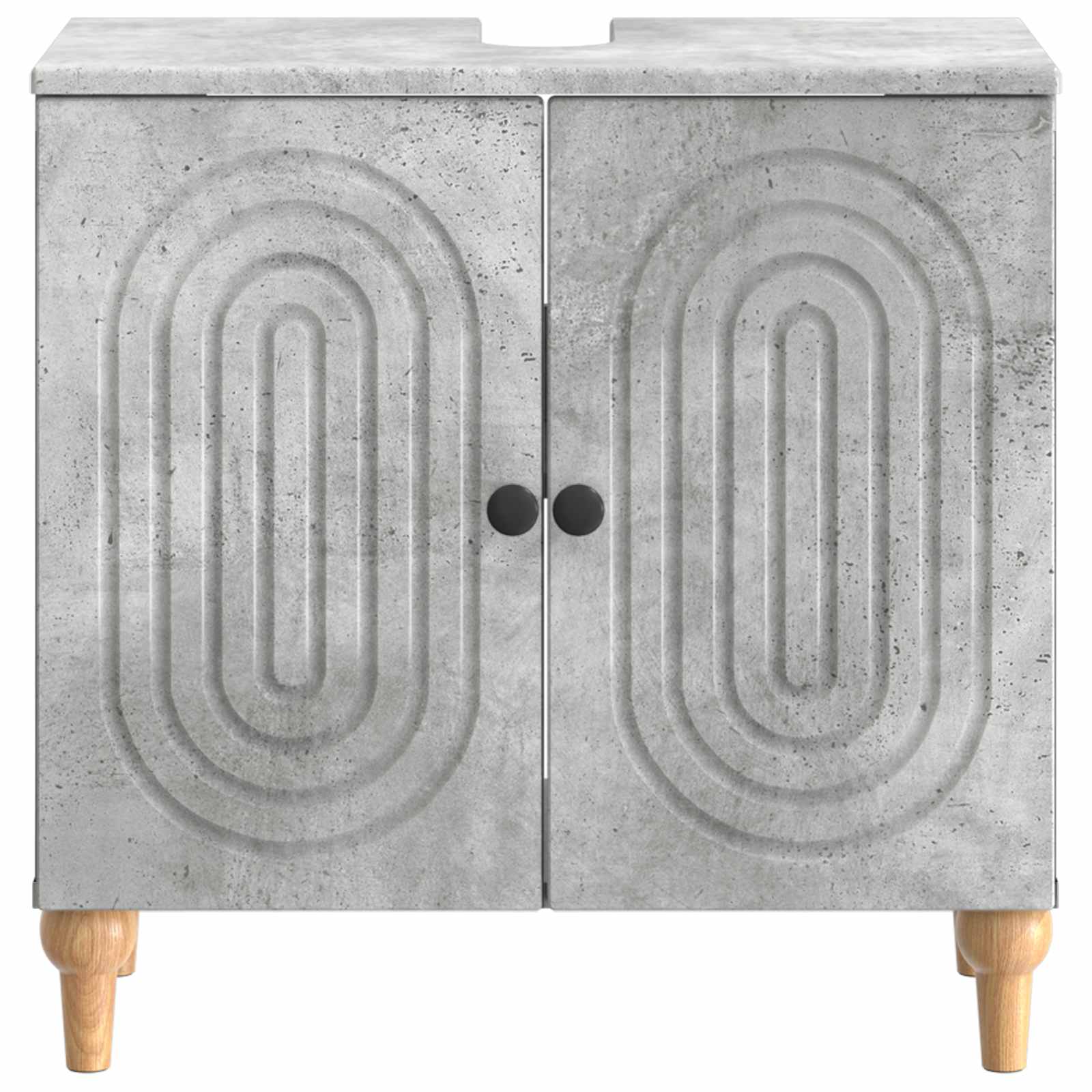vidaXL Bathroom Sink Cabinet ALKMAAR Concrete Grey 59.5 x 31.5x 59 cm 4