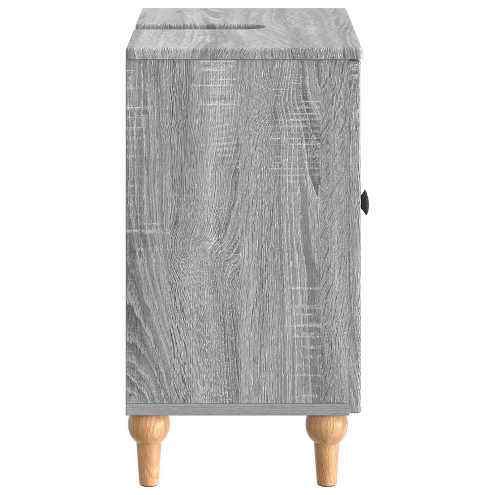 vidaXL Bathroom Sink Cabinet ALKMAAR Grey Sonoma 59.5 x 31.5x 59 cm 5