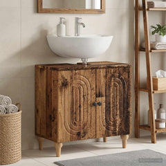 vidaXL Bathroom Sink Cabinet ALKMAAR Old Wood 59.5 x 31.5x 59 cm 1